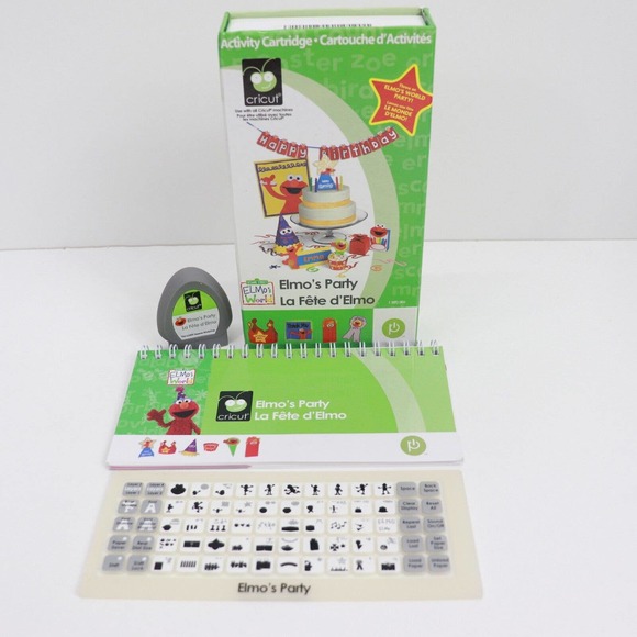 Sesame Street Cricut Elmo's Party Activity Cartridge 50 Layered Shapes 3D - Picture 1 of 4